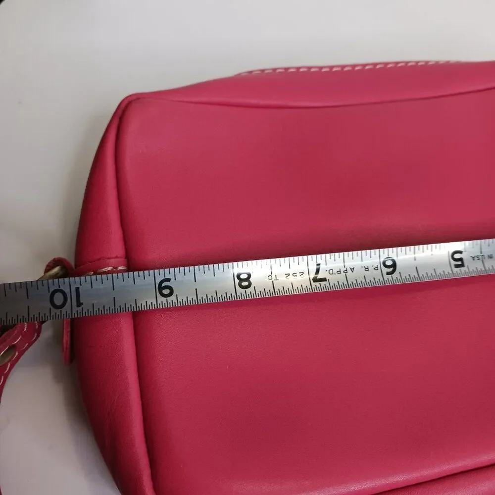 Portland Leather Women's Versatile Pink Leather Crossbody Bag - Picture 9 of 12